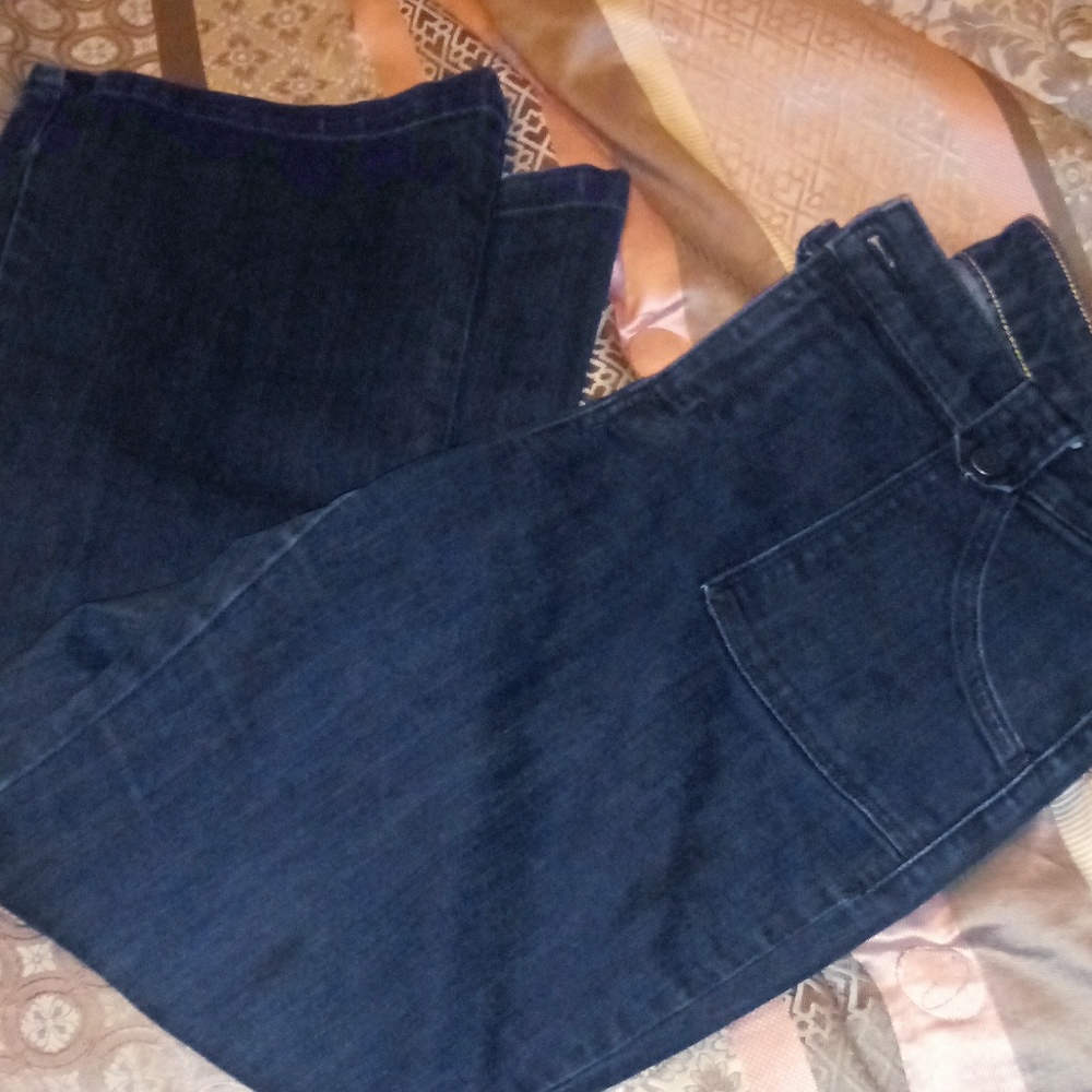 Woman blue jeans
